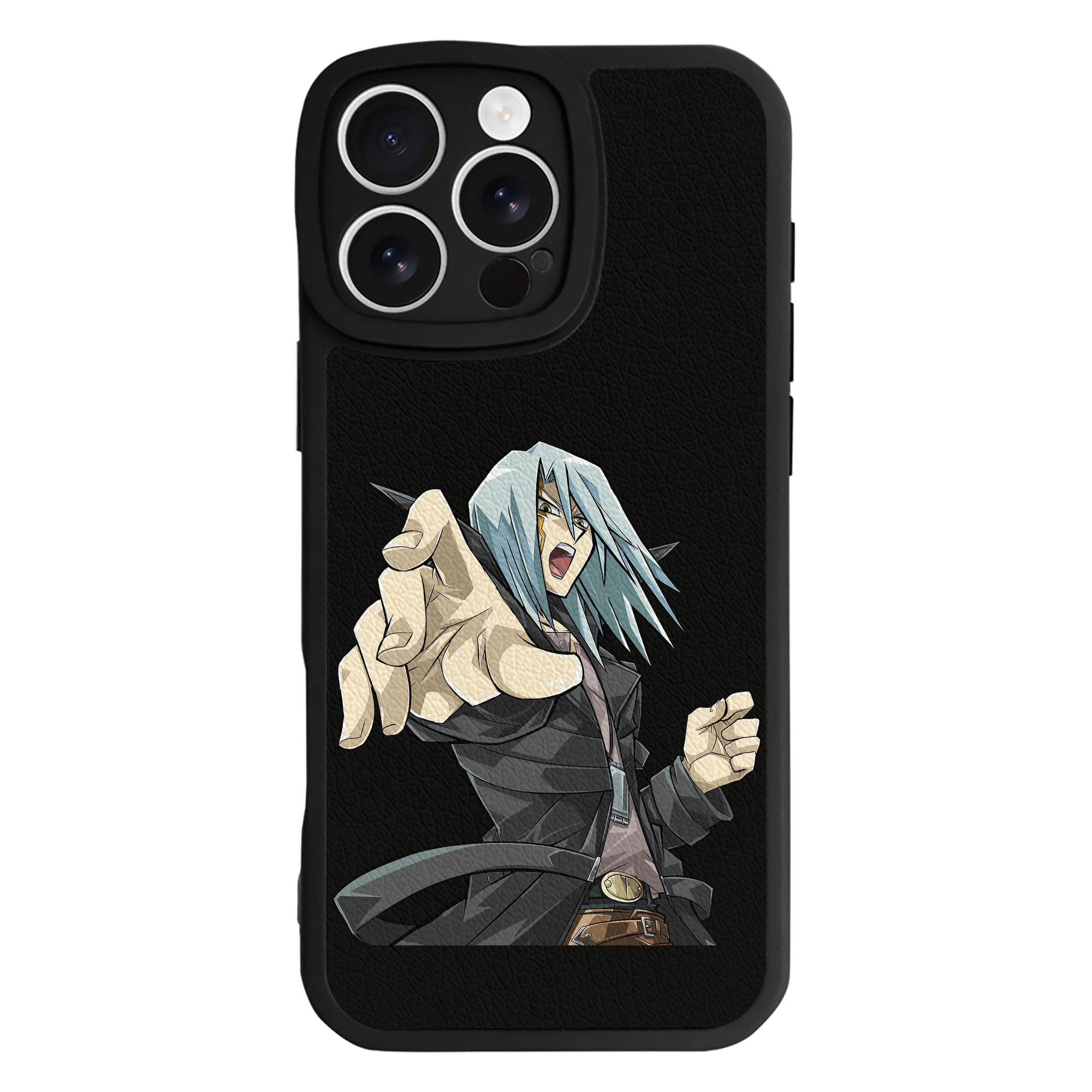 （画像用） 遊☆戯☆王 Yu-Gi-Oh! 【iPhone 16シリーズ対応】シリコンスマホケース（レザー調） 材質：シリコン